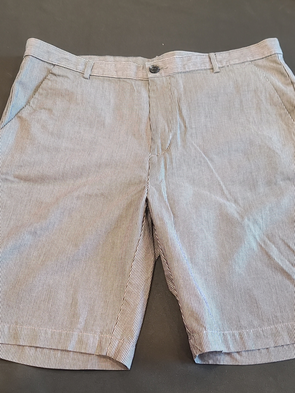 Calvin Klein Cotton Lightweight Denim Striped Shorts EUC sz 36